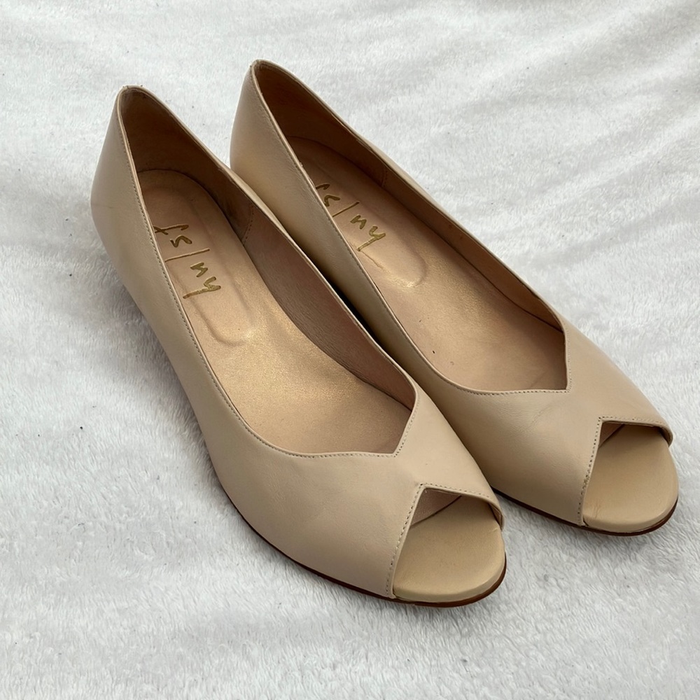 Designer leather high heels